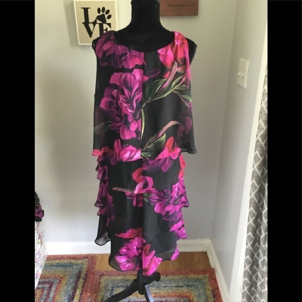 Chiffon Tiered Dress 